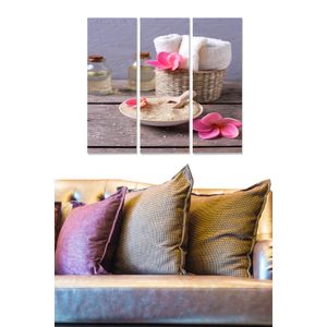 Dekorativna Slika od MDF-a u Više Boja (Set od 3 Komada) - MDF110593250