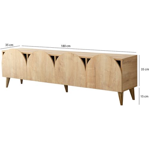 Mesta - Oak v2 Oak TV Stand slika 8