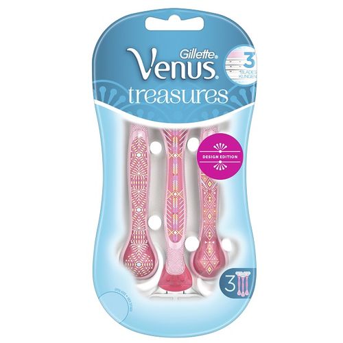 Gillette Venus Treasures Pink ženski brijač 3 komada slika 1