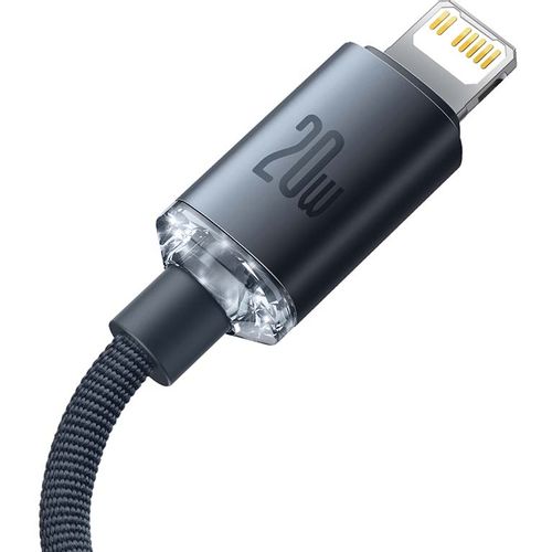 Baseus Crystal kabel USB-C na Lightning 20W PD 120 cm (crni) slika 2