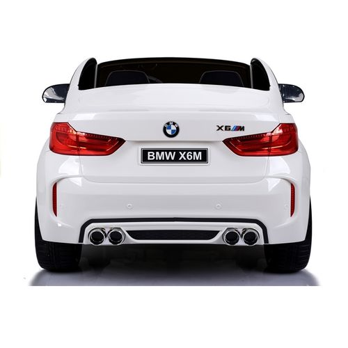 Licencirani BMW X6 M bijeli - dvosjed - auto na akumulator slika 3