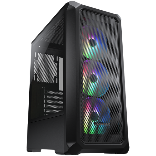 COUGAR | Archon 2 Mesh RGB (Black) | PC Case | Mid Tower / Mesh Front Panel / 3 x ARGB Fans / 3mm TG Left Panel slika 1