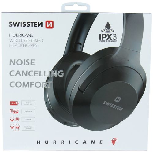 SWISSTEN slušalice Bluetooth, FM, mikrofon, HandsFree, microSD, crne HURRICANE E slika 2