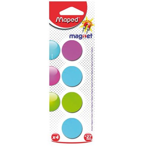 Magneti set od 4 komada, fi 27 mm, Maped, boja sortirano slika 2