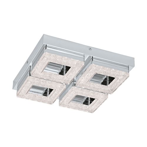 Eglo Fradelo zidna/stropna/4, led, 4x4w, krom/kristal  slika 1