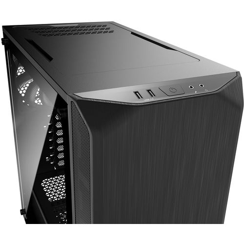 be quiet! BGW34 PURE BASE 500 Window Black, MB compatibility: ATX / M-ATX / Mini-ITX, Two pre-installed be quiet! Pure Wings 2 140mm fans, including space for water cooling radiators up to 360mm slika 2