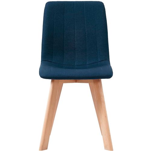 Blagovaonske stolice od tkanine 4 kom plave slika 17