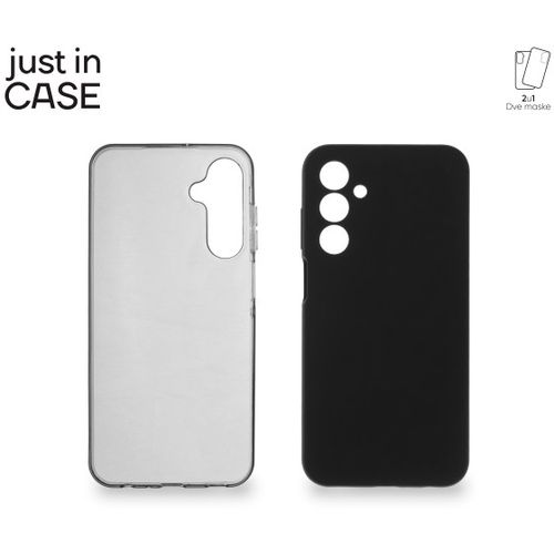 2u1 Extra case MIX paket maski za telefon Samsung Galaxy A25 CRNI slika 1