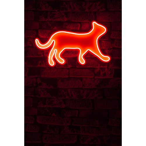 Wallity Ukrasna plastična LED rasvjeta, Kitty the Cat - Red slika 2