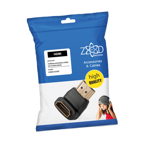 ZED electronic Adapter HDMI kutni 90° - HDMI-KA/90 slika 1