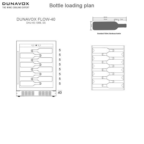 DAUF-40.138B DUNAVOX vinska vitrina slika 4