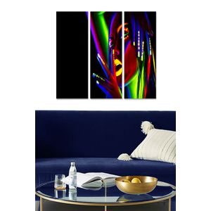 Dekorativna Slika od MDF-a u Više Boja (Set od 3 Komada) - MDF1028233126