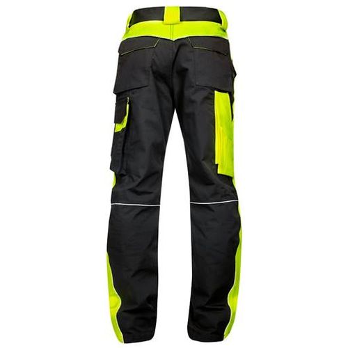 Ardon Klasične radne hlače Neon H6401/62, Crno-žute slika 3