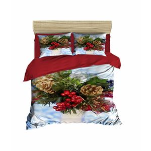 407 Red
White
Green
Brown Single Quilt Cover Set