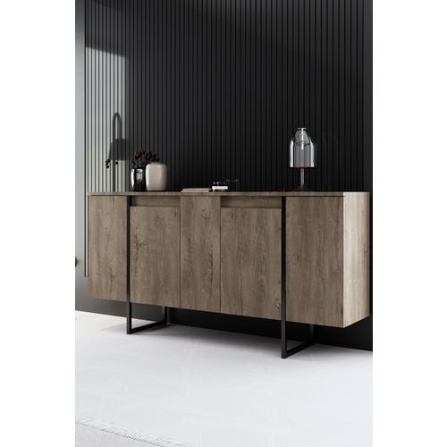 Luxe - Walnut, Black WalnutBlack Console slika 1