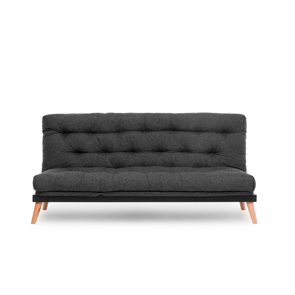 Saki - Tamno Siva Troosjedna Sofa na Razvlačenje slika 8