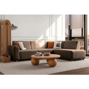 Ugaona Sofa S-Loft Right - boja: smeđa