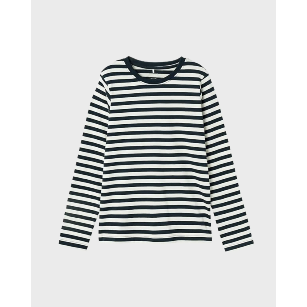 Name It majica dugih rukava za dječake Black Stripes 122/128 cm slika 1