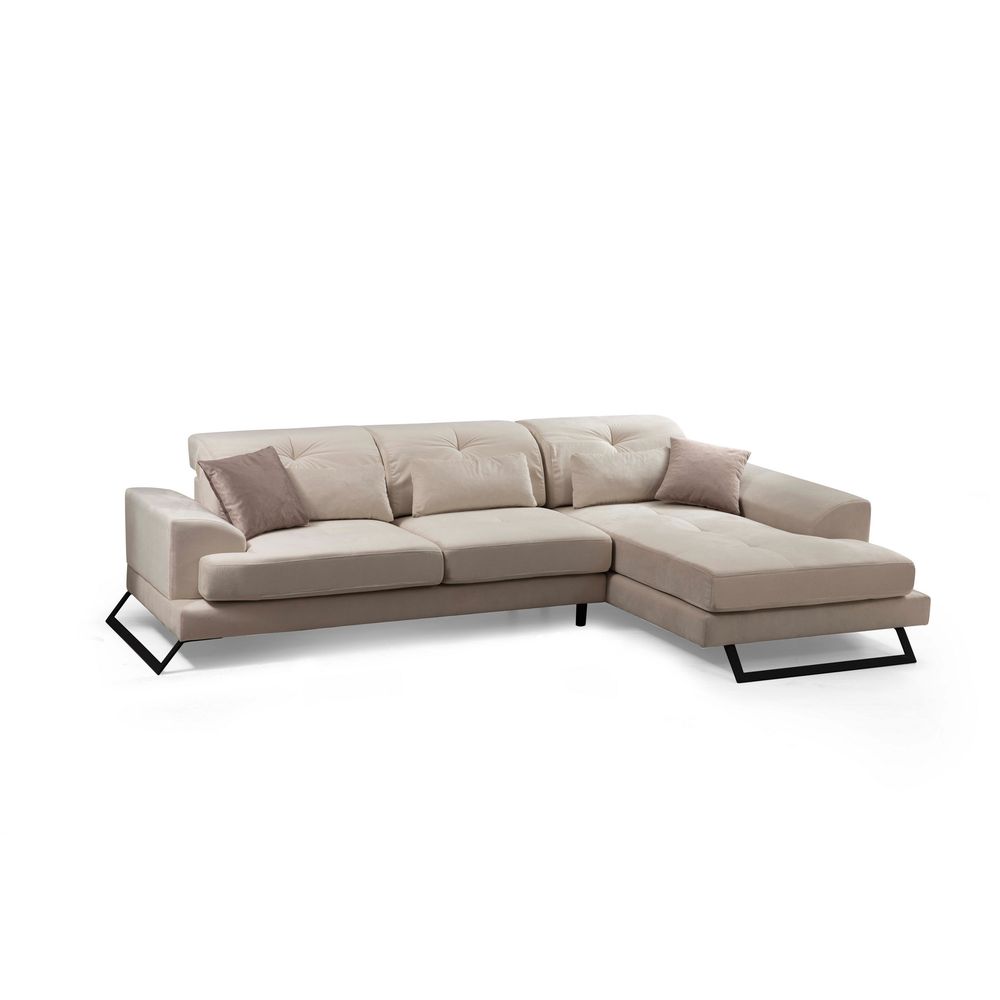 Ugaona Sofa Frido Desni Kut (L3+Chl) - Ecru Boja slika 14