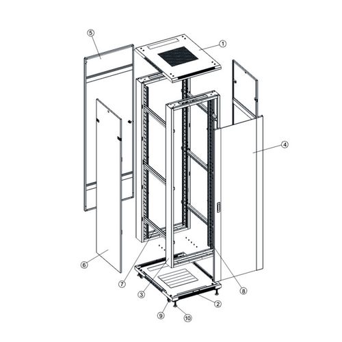 Safewell Rack orman BD 32U 600x600 slika 2