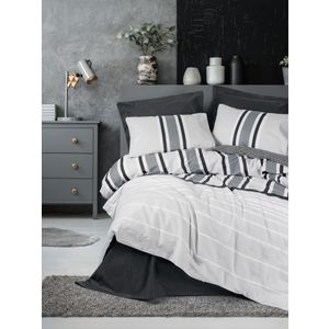 Ranforce double quilt cover set Nobby, colour: anthracite