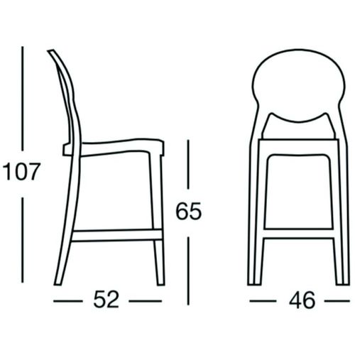 Dizajnerska polubarska stolica — by LUISA B. slika 2