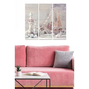 Dekorativna Slika od MDF-a u Više Boja (Set od 3 Komada) - MDF1106061614