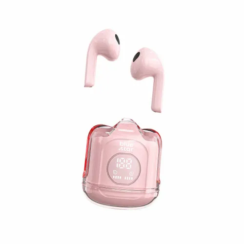 BLUE STAR bežične/bluetooth stereo slušalice TWS Transparency Fi22 pink slika 6