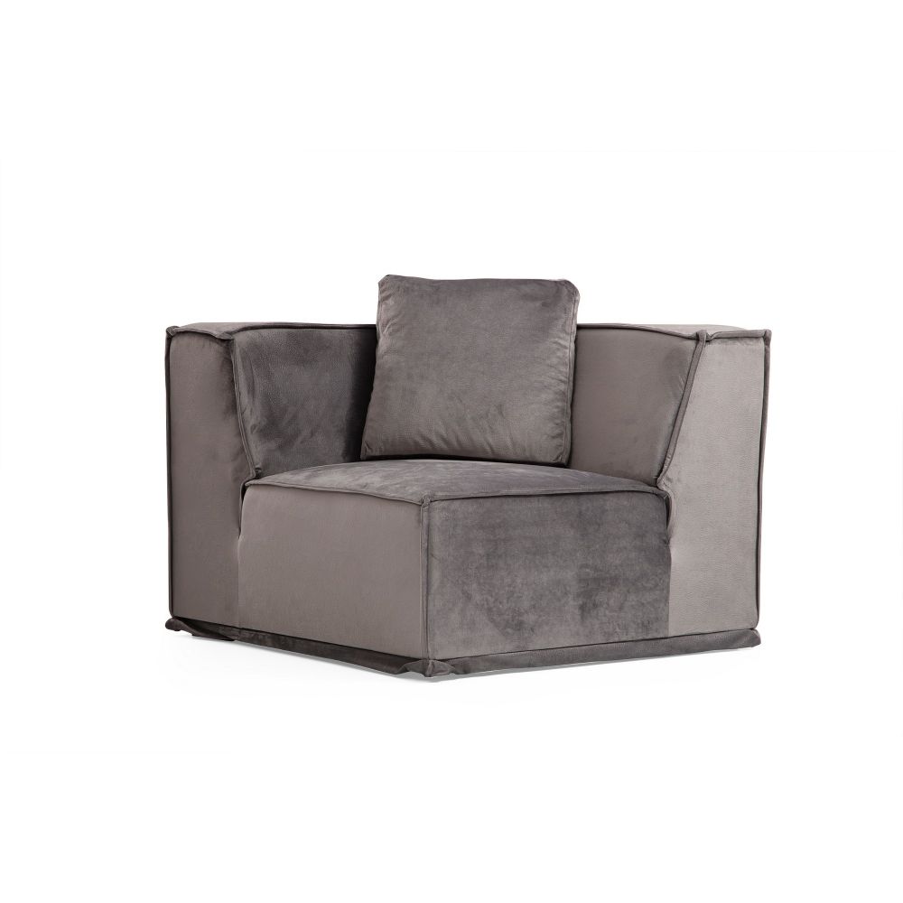Lego Corner 2 (L1-O1-O1-C-O1-1R) Sivi Kutni Sofa slika 5