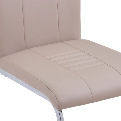 Konzolne blagovaonske stolice od umjetne kože 2 kom cappuccino slika 28