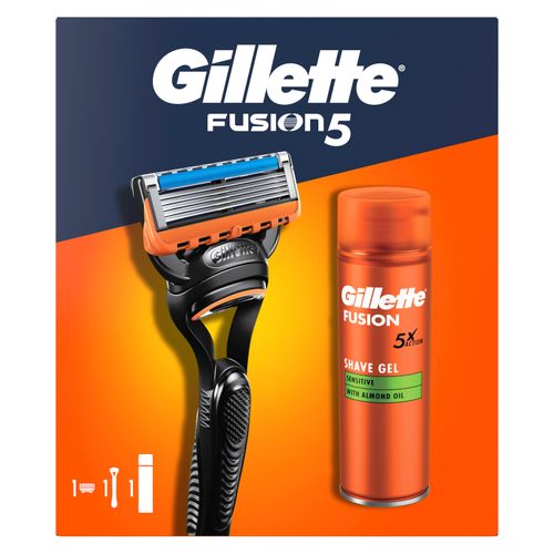 Gillette Fusion darovni komplet brijač za muškarce + Fusion gel slika 1