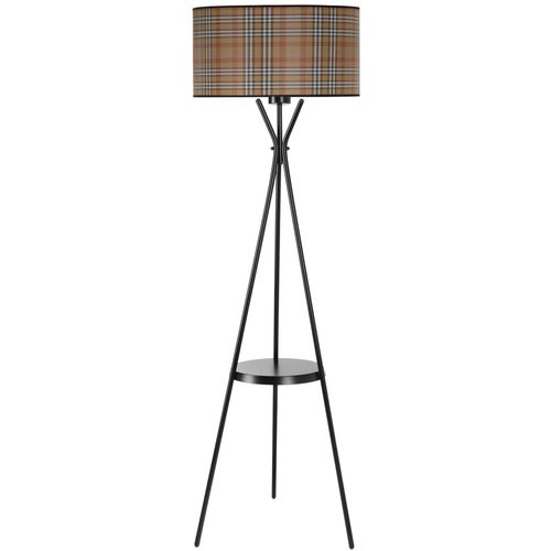 Venedik sehpalı siyah lambader silindir 02 abajurlu Multicolor Floor Lamp slika 2