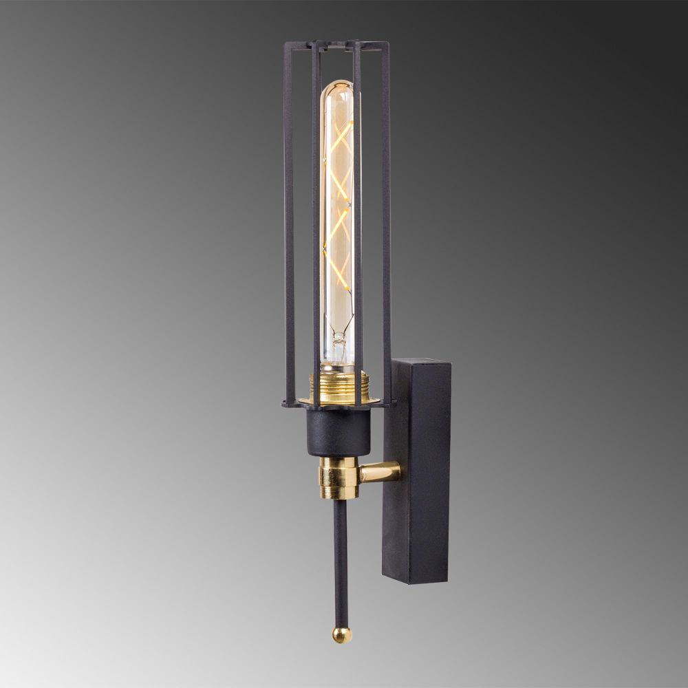 Zidna lampa Fellini - MR - 876 u crno-zlatnoj boji slika 4