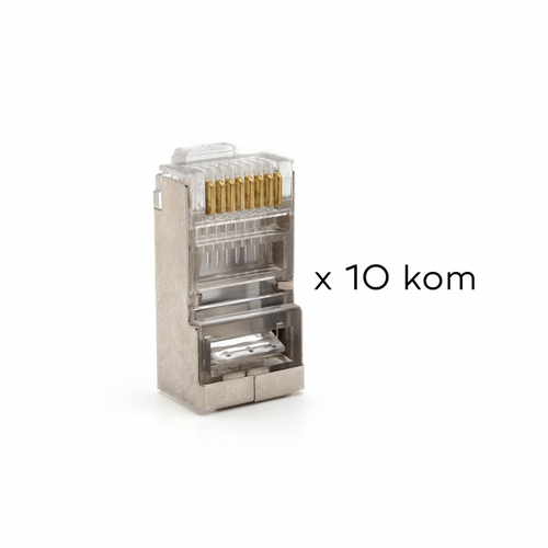 Konektor RJ45 metalni CAT5 JWD-AD79 10 kom slika 1