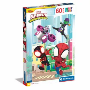 Clementoni  Puzzle 60 Maxi Spiderman I Drugari
