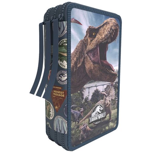 Jurassic World triple pencil case slika 1