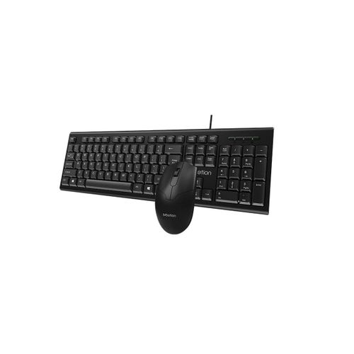 MEETION C100 SET 2U1, ŽIČNA TASTATURA + MIŠ, Crni slika 3