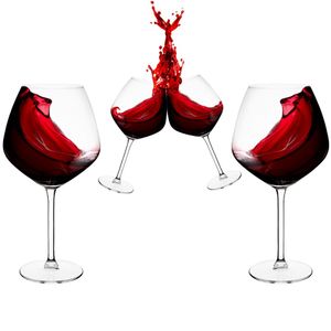 Altom Design Čaše za Crno Vino Rubin XXL 750 ml - Set od 4 Komada