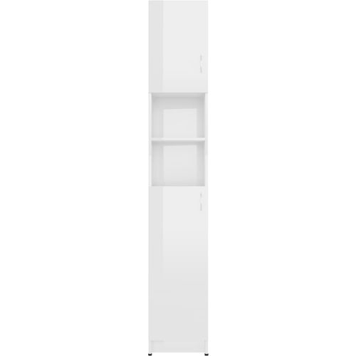Kupaonski ormarić visoki sjaj bijeli 32 x 25,5 x 190 cm iverica slika 21