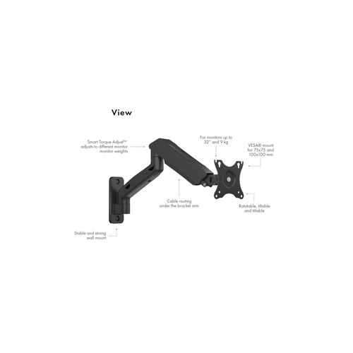 Icybox IB-MS103-W column support for monitors up to 9kg slika 2