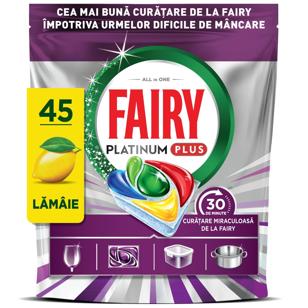 Fairy tablete za pranje suđa Ecclectus Platinum 45 kom slika 1