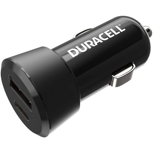 Duracell Autopunjač - Type-C/Type-A - 3A+2.4A - Black slika 2