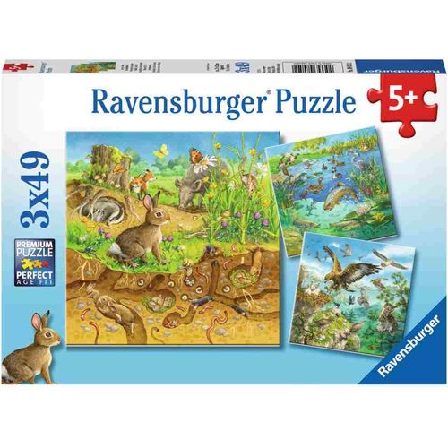Ravensburger Puzzle životinje 3x49kom slika 1