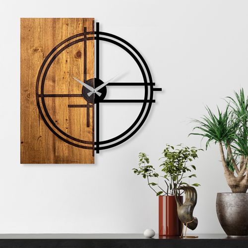 Wallity Ukrasni drveni zidni sat, Wooden Clock 38 slika 1