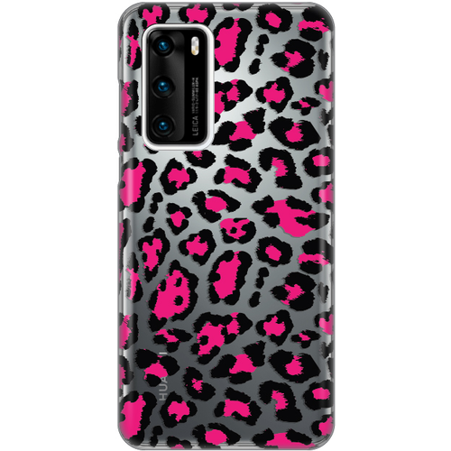 Torbica Silikonska Print Skin za Huawei P40 Pink Jungle slika 1