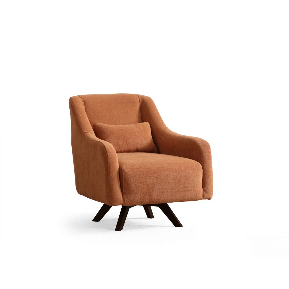 Wing Chair Hera - Narandžasta i Crna slika 4