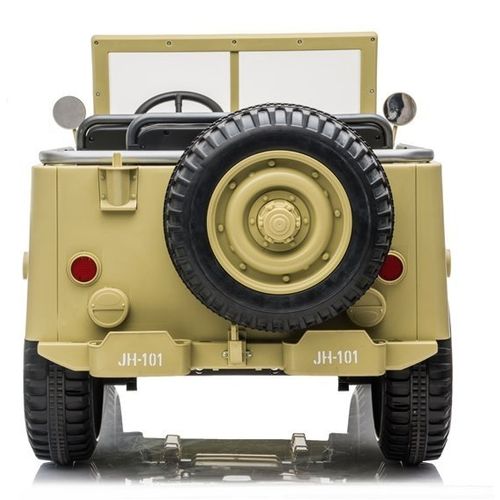 Jeep JH 101 bež - 3 sjedala - auto na akumulator slika 5