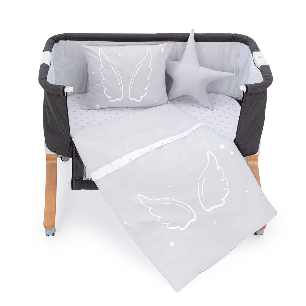 Set za spavanje za bebe - Anđeoska krila - Siva slika 2