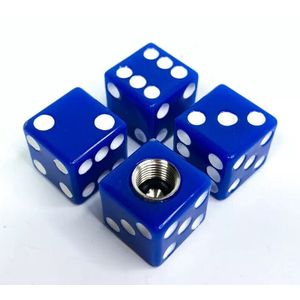 Kapice za ventil kockice plave (bijele tačkice) 4/1