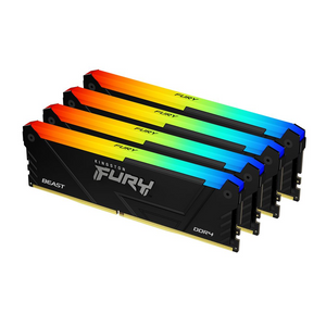 Kingston memorija Fury Beast 64GB (4x16GB), DDR4 3600MHz, CL18, KF436C18BB2AK4/64